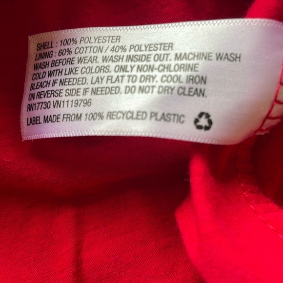 Red Sequined Skater Circle Mini Skirt Girls XL/Wms Small Retro Edgy Whimsical - Picture 8 of 9